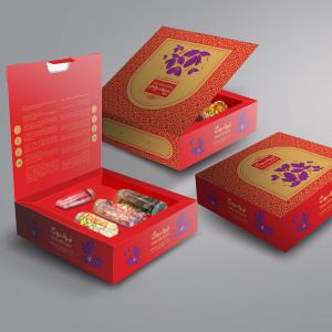 Mahboob brand saffron box design