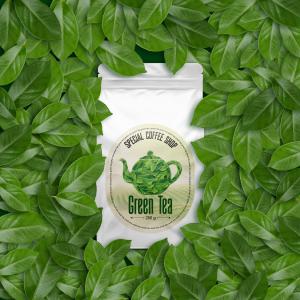 green tea packaging design