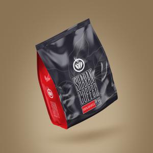 طراحی بسته بندی قهوه عربیکا ۱۰ کیلویی
